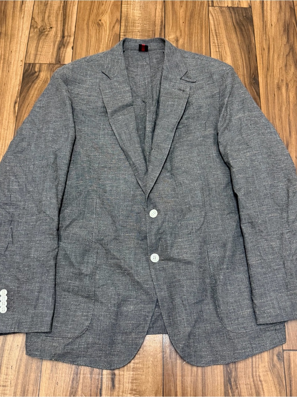 Cremieux Lanificio Di Tollegno Brown Gray Linen Blend Blazer Stretch Men’s XL